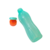 BOTELLA ECO TWIST CAP 1 LT AQUA