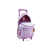 MOCHILA CON RUEDAS GRANDE LILA HAPPY GIRL AMPIN