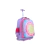 Imagen de MOCHILA CON RUEDAS GRANDE ROSA HAPPY GIRL LILI