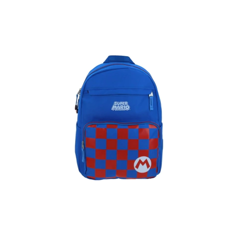 MOCHILA GRANDE AZUL MARIO BROS FLACSTER