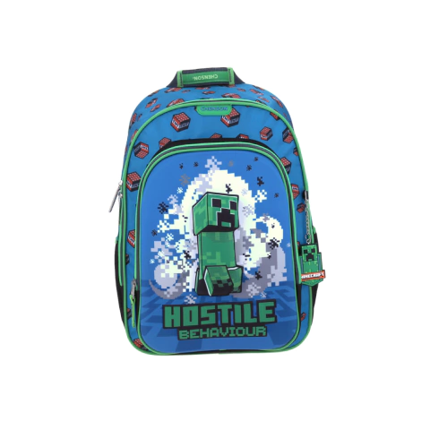 MOCHILA GRANDE AZUL MINECRAFT JOLLYZA
