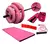 KIT ROSA: Barra con topes, 2 discos 7 kg, 2 discos 3 kg y 2 discos 1.5 kg, Colchoneta , Banda circular, Soga, Par tobis 2 k DE REGALO - 360fitness