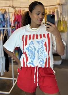 Short Cora Sport Vermelho - Mercê