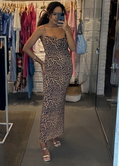 Pré Venda 7 dias Vestido Sara Animal Print na internet