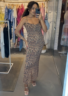 Pré Venda 7 dias Vestido Sara Animal Print