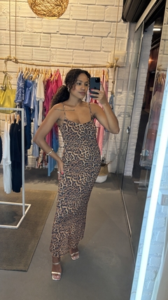 Pré Venda 7 dias Vestido Sara Animal Print - Mercê