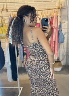 Pré Venda 7 dias Vestido Sara Animal Print - comprar online