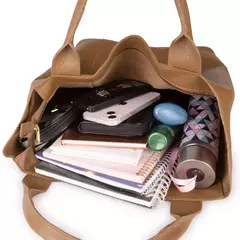 Bolsa Saco Couro Legítimo Mercê Preta - Mercê