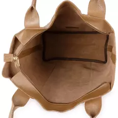 Bolsa Saco Couro Legítimo Mercê Croco Sálvia