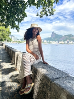 Vestido Elaine Areia - Mercê