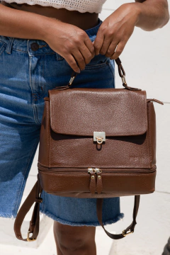 Pré Venda Mochila 90's Couro Legítimo Sela Mercê - comprar online