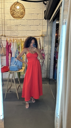 Pré Venda 15 dias Vestido Carol Vermelho - comprar online