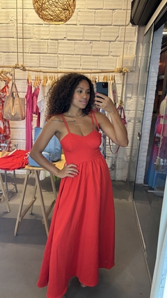 Pré Venda 15 dias Vestido Carol Vermelho na internet