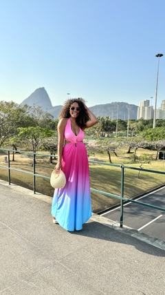 Vestido Mariah Degradê Rosa P ao GG