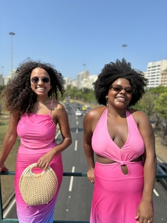 Vestido Mariah Degradê Rosa P ao GG