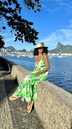 Vestido Yara Estampa Verde - Mercê