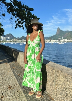 Vestido Yara Estampa Verde - comprar online