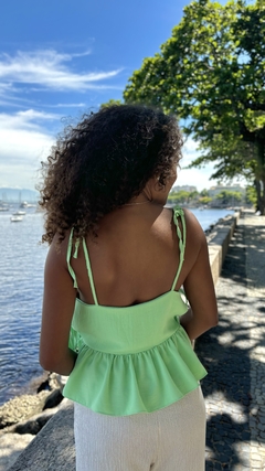 Blusa Bata Lana Verde na internet