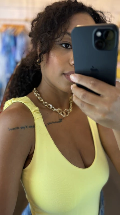 Body Taiane Amarelo Bebê - comprar online