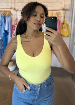Body Taiane Amarelo Bebê