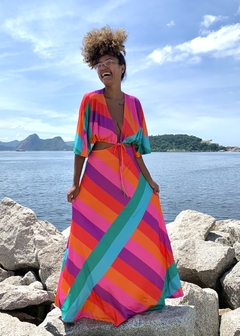 Vestido Megan Estampa Assimétrica P ao GG