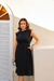 VESTIDO EVASE ALGODÃO CATARINA PRETO - 30153