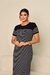 VESTIDO DUAS CORES LISTRADO LISO ISABEL - 30155 - comprar online