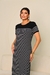 VESTIDO DUAS CORES LISTRADO LISO ISABEL - 30155 - loja online