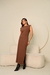 Vestido Muscle tee Jéssica - 30164 - MARROM - Lamar Oficial 