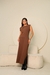 Vestido Muscle tee Jéssica - 30164 - MARROM - loja online
