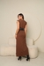 Vestido Muscle tee Jéssica - 30164 - MARROM - Lamar Oficial 
