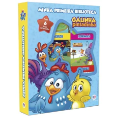 BOX DE LIVRO GALINHA PINTADINHA MINHA PRIMEIRA BIBLIOTECA - CIRANDA CULTURAL