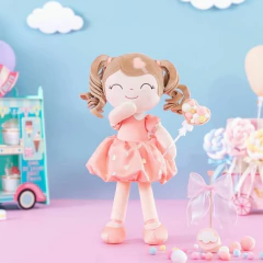 Imagem do GLOVELEYA - MOCHILA COM BONECA PRINCESA - LARANJA COM SACOLA