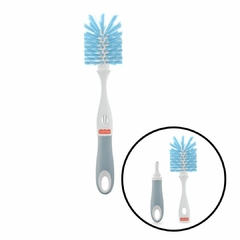 FISHER PRICE - ESCOVA DE BICOS E MAMADEIRAS 2 EM 1 AZUL