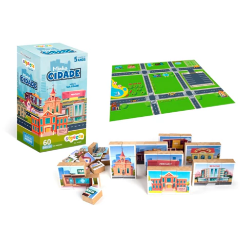 SOPECCA - MINHA CIDADE BLOCOS DE MONTAR EM MDF