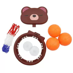 BRINQUEDO DE BANHO COM VENTOSA CESTA DE BASQUETE URSINHO COM 3 BOLAS - Mamu Kids Store