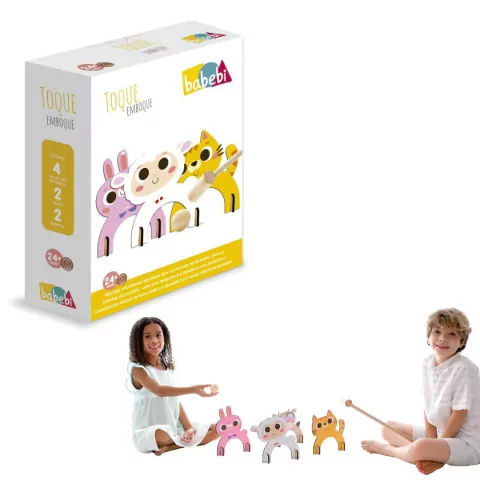 BABEBI - TOQUE EMBOQUE JOGO DE ACERTO O ALVO EM MADEIRA