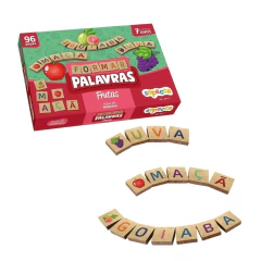 SOPECCA - FORMAR PALAVRAS FRUTAS JOGO EDUCATIVO EM MDF