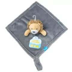 CLINGO - NANINHA CONFORTO 30CM CINZA - LEÃO - comprar online