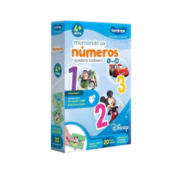 TOYSTER - QUEBRA CABEÇA MONTANDO OS NÚMEROS 1 AO 20 DISNEY 26 PEÇAS na internet