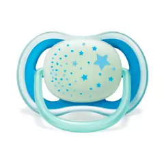 AVENT - CHUPETA ULTRA AIR DUPLA NIGHTTIME 6-18 MENINO - Mamu Kids Store