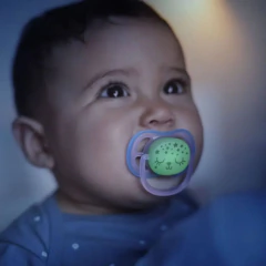 AVENT - CHUPETA ULTRA AIR NOTURNO DUPLA DECO 6-18M AZUL ROSA na internet