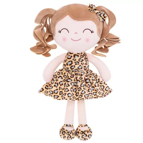 GLOVELEYA - BONECA 30CM SPRING ANIMAIS - LEOPARDO