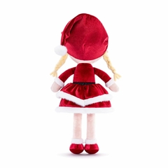 GLOVELEYA - BONECA 40CM SPRING NATAL LOIRA - VERMELHA COM SACOLA - loja online