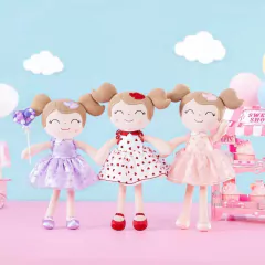 Imagem do GLOVELEYA - BONECA 40CM SPRING CORAÇÃO - ROSA