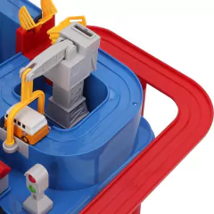 PISTA E ACESSÓRIOS 8 NÍVEIS ADVENTURE HELICÓPTERO COM 4 CARRINHOS - AZUL