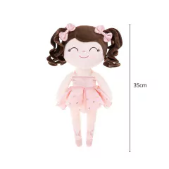 GLOVELEYA - BONECA 35CM BAILARINA ROSA CACHOS - CASTANHO - comprar online