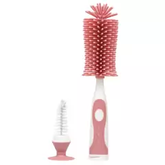 BUBA - ESCOVA PARA MAMADEIRA SILICONE ROSA - Mamu Kids Store