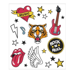 TATUFUN - ROCK N ROLL TATUAGEM TEMPORÁRIA INFANTIL