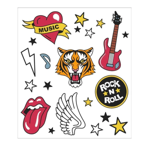 TATUFUN - ROCK N ROLL TATUAGEM TEMPORÁRIA INFANTIL